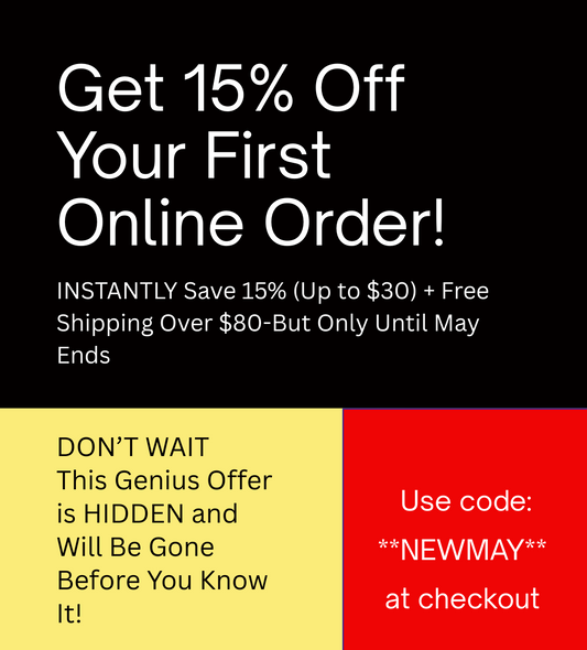 May Exclusive: 15% Off Your First Order!