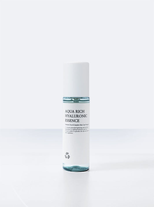 Aqua Rich Hydrating Essence for Dry & Sensitive Skin – Hyaluronic Acid, Panthenol (Vitamin B5), Centella Asiatica, Deep Moisture, Lightweight Korean Skincare