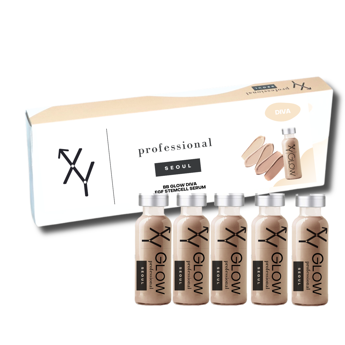 XY Professional Seoul BB Glow DIVA with EGF & Ginseng Stem Cell Serum – Advanced Korean Microneedling Treatment