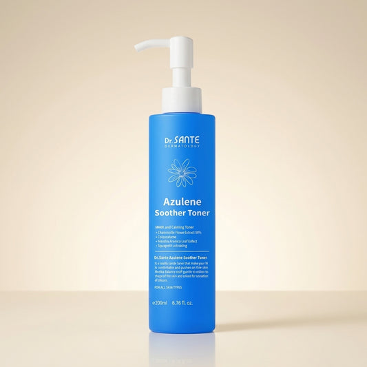 SANTE Azulene Soother Toner 200ml — hyaluronic acid — Korean skincare — cosmogangnam.com