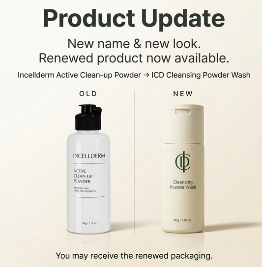 ICD Cleansing Powder Wash renewed packaging