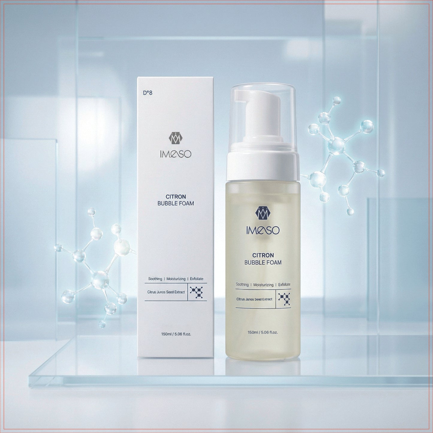IMESO Citron Bubble Foam Cleanser — Salicylic Acid & Probiotic 150ml