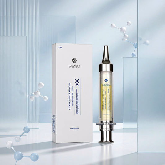 Six-peptide and Adenosine targeted wrinkle care serum for fine lines and pores.