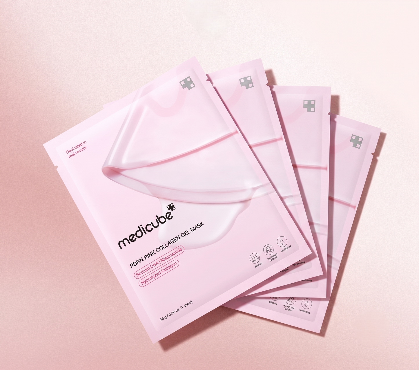 Medicube PDRN Pink Collagen Firming Gel Mask - 4 Pack