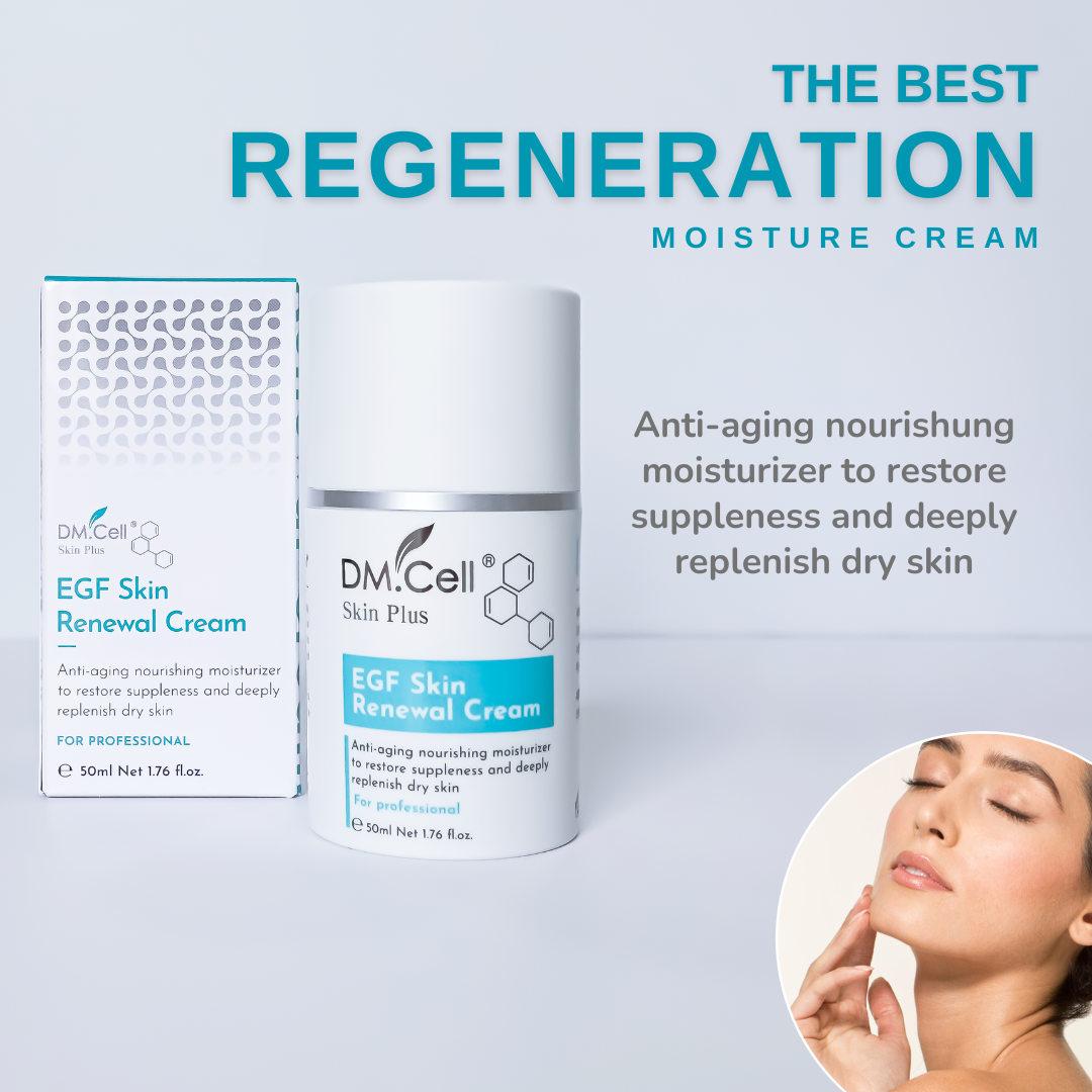 Dm.cell EGF Skin Renewal Cream  Moisturiser for Dry Skin on Face