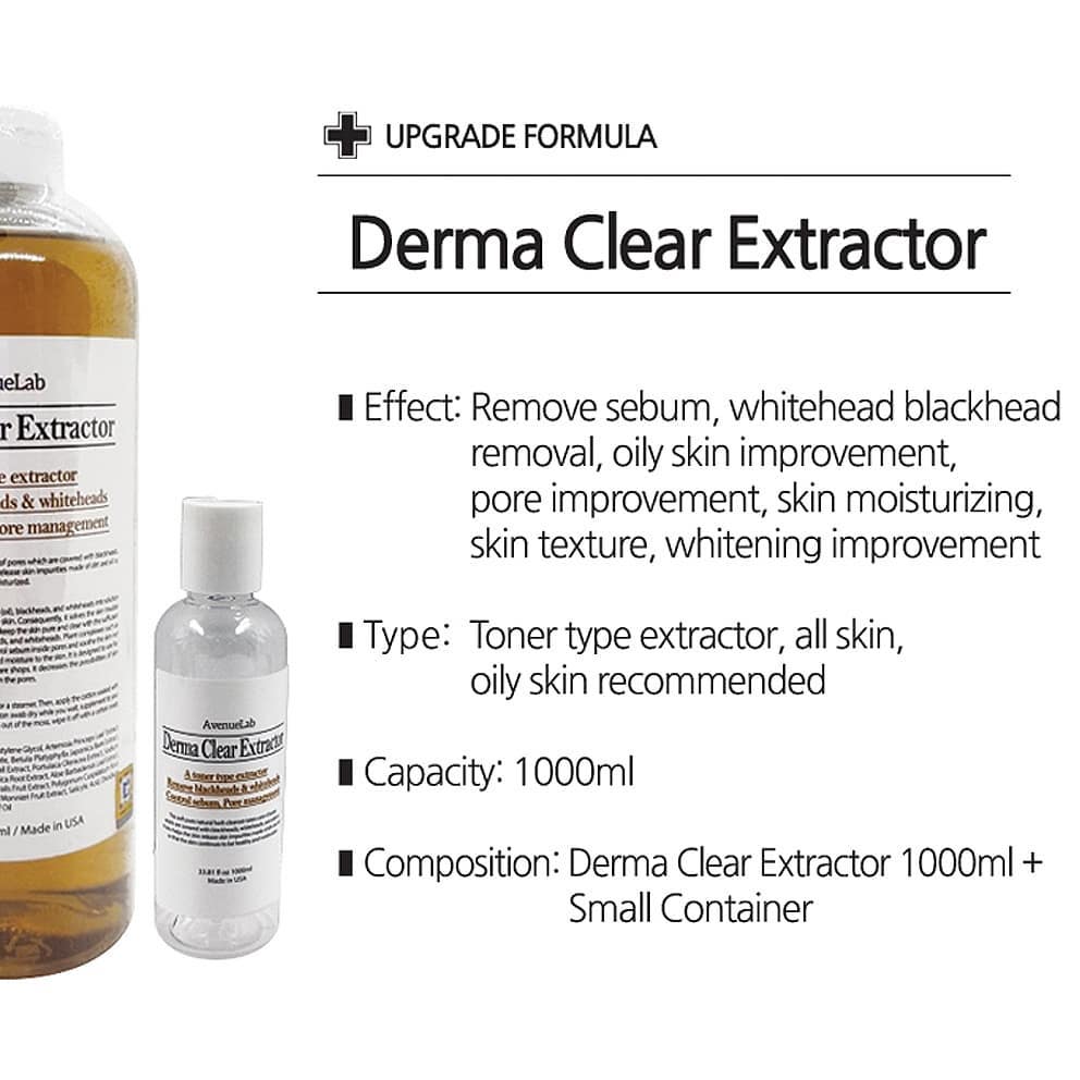 Derma Clear Extractor Blackhead & Whitehead Removal 33.81fl oz